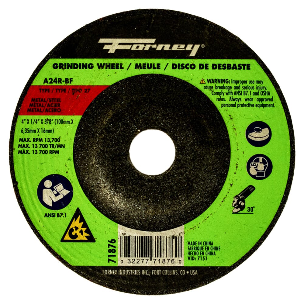 71876 Grinding Wheel, Metal, Type